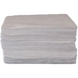 Polypropylen Vlies OEL-KLEEN ABSORBENTS OIL ONLY Plain weiß, Tuch 40x50 cm Produktbild